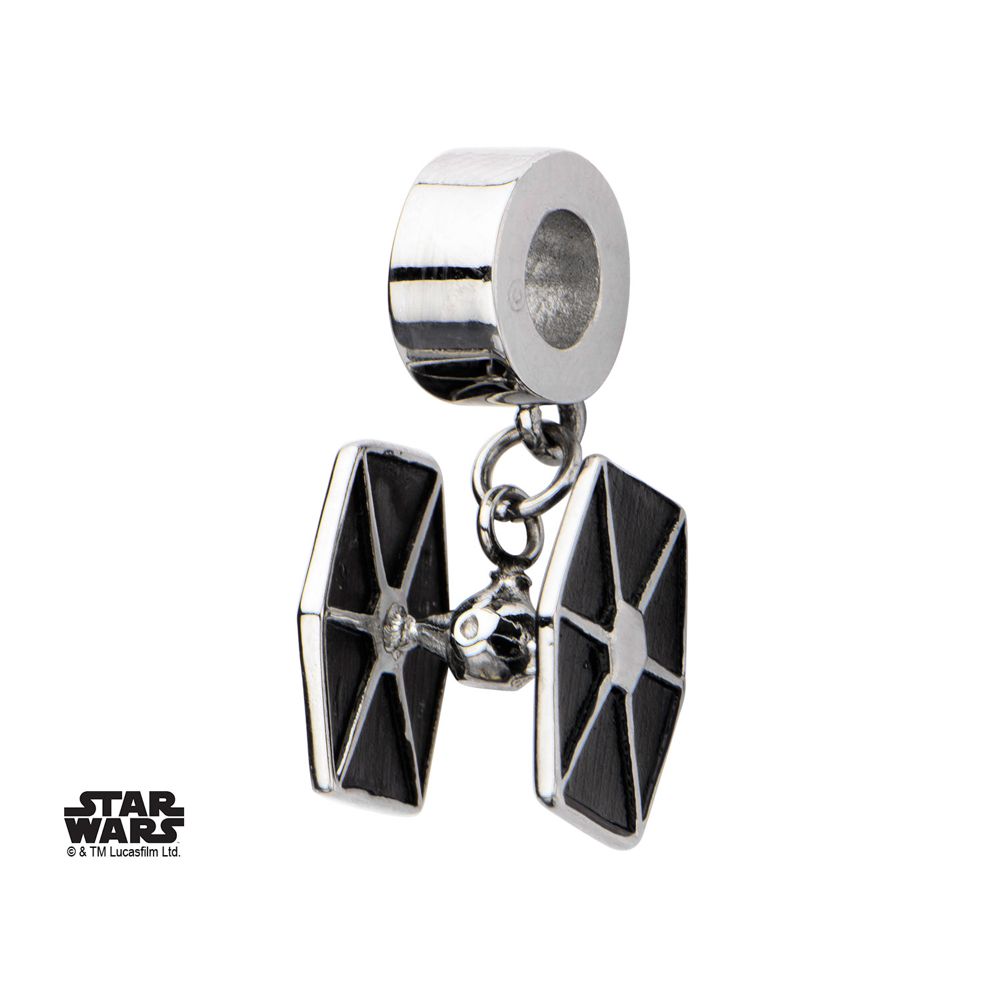 Star Wars - TIE Fighter - Pendant or Charm Stainless Steel - Click Image to Close